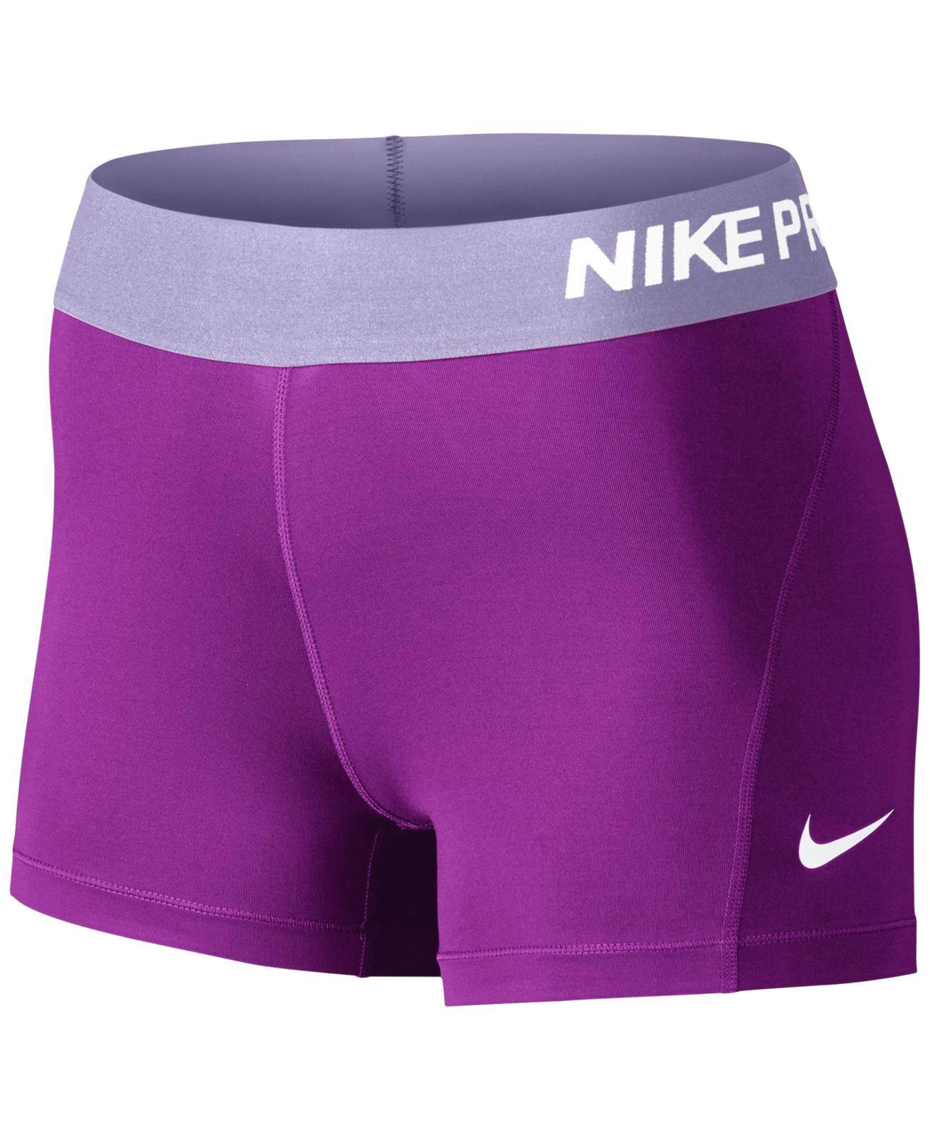 purple nike compression pants